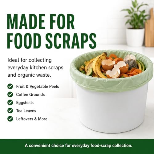 OrangeBio 3 Gallon Compostable Trash Bags, 200 Count - Image 5