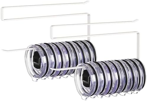 2 Pack Tumbler Lid Organizer, Versatile Tumbler Storage Holds 20 Lids White by JOLENSOY