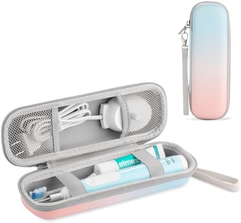 Toothbrush Travel Case for Oral B/Oral-B Pro 1000 1500 5000 7000 7500 9600/ Philips Sonicare 4100 5100 1100 6100 5300 Electric Toothbrush, Portable Hard Protective Storage Bag (Gradient) by TUNYINSH