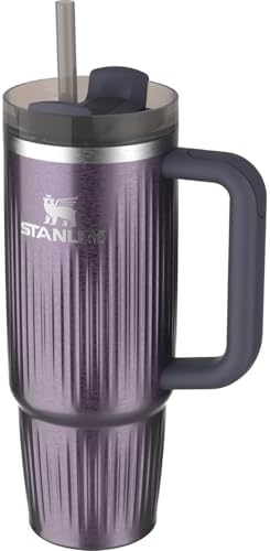 STANLEY Quencher H2.0 Tumbler with Handle and Straw 30 oz | Flowstate 3-Position Lid | Cup Holder Compatible for Travel | Insulated Stainless Steel Cup | BPA-Free | Fluted Wisteria Shine - Image 2