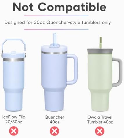 Joshey Replacement Straws for Stanley Quencher 30oz Tumbler, 6 Pack - Image 5