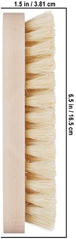 REDECKER Tampico Fiber Wooden Scrub Brush with Untreated Beechwood Handle, 6-1/2 inches Natural Bristles are Heat-Resistant and Retain Shape - Wooden Scrub Brushes for Cleaning - Image 3