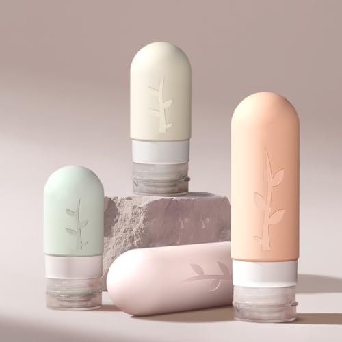 DEPOZA Travel Bottles Kit (16 Pack) - TSA Approved, Leak Proof Silicone Squeezable Containers for Toiletries. Complete Set with Jars, Sprayers & Bag (Pink) - Image 2