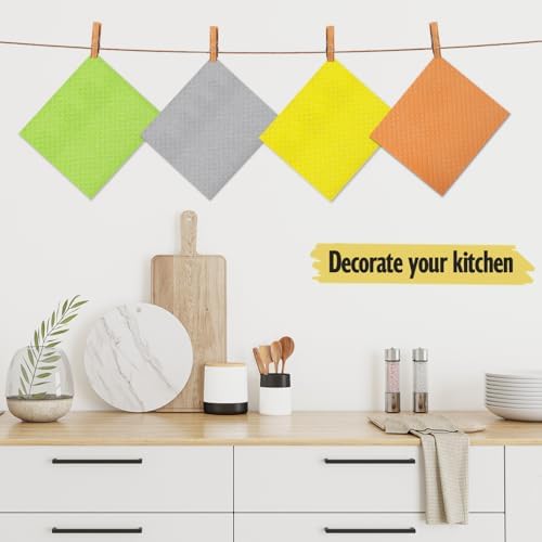 MoLKENE Swedish Dishcloths for Kitchen, 6 Pack Cellulose Sponge Cloths - Image 2