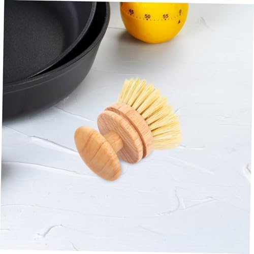 BESTYASH Wooden Handle Dish Brush Natural Sisal Bristles Non-Slip Grip for Efficient Cleaning - Image 7