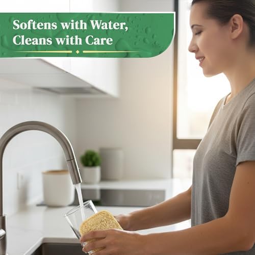 Natural Loofah Kitchen Sponge - Natural Sponges for Dishes - Dish Sponge - Image 6