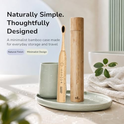 Sustainable Tomorrow Zen & Junior Bamboo Travel Box | Eco-Friendly Electric Toothbrush Case | Natural Bamboo Holder for Brush & Replacement Head | Plastic-Free Storage - Image 5