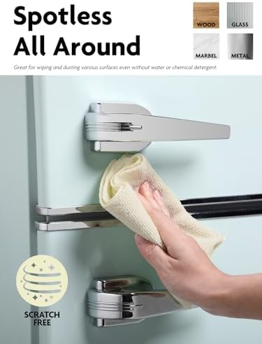 Fantasticlean Microfiber Cleaning Cloth Roll- 30 Sheets, 12" x 12" (Beige) - Image 4