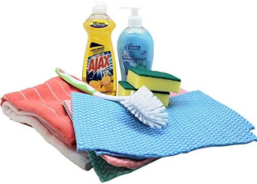 Dorm Room All Inclusive Kitchen Cleaning Kit comes with Dish soap, Sponges, Soap Hand Wash & More - Image 5
