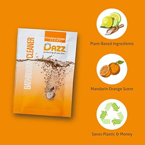 Dazz Bathroom Cleaner Starter Kit (1 Reusable Spray Bottle, 2 Refills) Tile, Tub Shower, Countertop and Bathroom Surfaces - All Natural, Eco Friendly, Non Toxic - Safe for Kids & Pets - Image 2