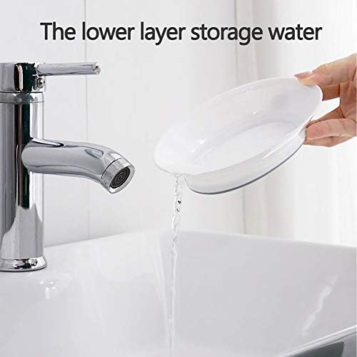 WYOK 2-Pack Soap Dish Plastic Soap Holder with Drainage for Shower (Green) - Image 4