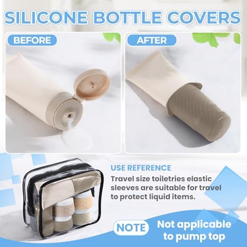 Silevoler 16Pack Travel Bottles for Toiletries, Bottles, Jars, and Covers - Image 6