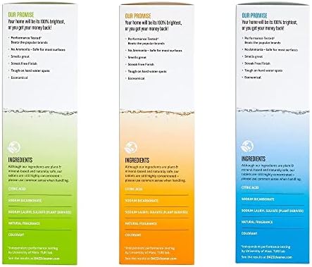 Dazz Whole House Refill Pack (4 Of Each Product - 12 Total) Natural Cleaning Tablets - All Purpose Cleaner, Glass and Window Cleaner, and Bathroom Cleaner - Eco Friendly, Non Toxic - Image 5