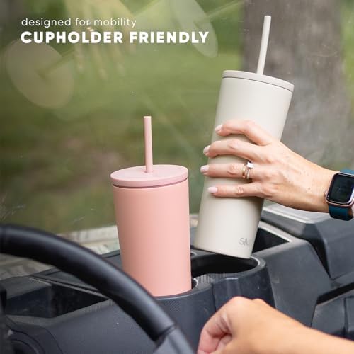 Simple Modern Iced Coffee Tumbler, Insulated | 28oz | Pink - Image 4