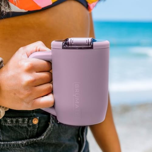 BrüMate Müv - 15oz 100% Leak Proof Insulated Coffee Mug with Handle & Lid - Stainless Steel Coffee Travel Mug - Double Walled Coffee Cup (Dark Aura) - Image 5