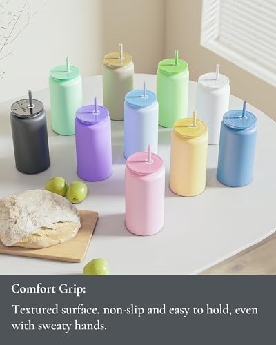 16 oz Tumbler, Insulated Tumbler with Straw, Iced Coffee Tumbler - Image 6