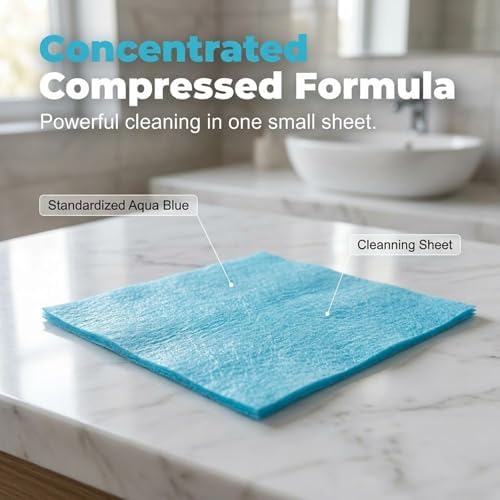 Floor Cleaning Tablets, Multi-Surface Cleaner Tabs for Hardwood, Tile, Vinyl & Marble, Deep Stain, Grease & Limescale Remover, Fresh Scents, 30/60/100 Counts - Image 2