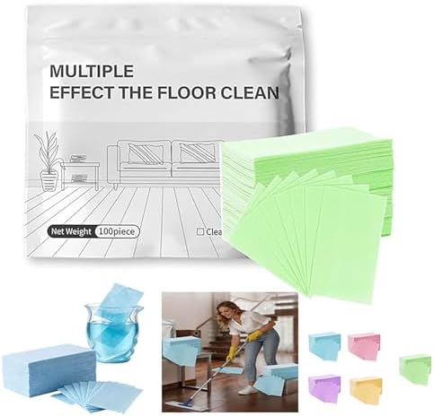 100/300PCS Multi-Surface Floor Cleaner Tablet,Upgraded Floor Cleaning Solution Tablets,Multiple Effect the floors Clean for Hardwood Laminate,Tile Walls Bathrooms & Kitchen Offices(Green) by HZSprance