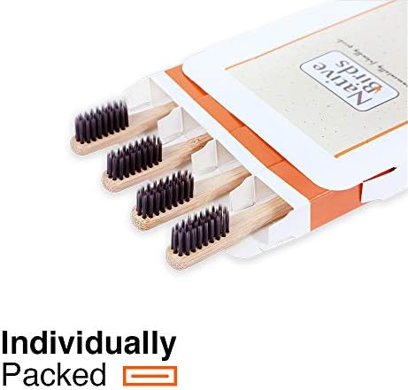 Bamboo Toothbrush with Soft Charcoal Infused Bristles - Image 6