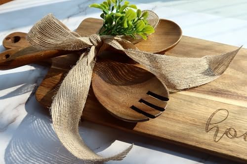 Housewarming Gifts New Home, New Home Gift Idea, First Home Gift, Gift for Home, New House Warming Gift for Homeowner Kitchen Gifts Apartment Closing Gift for Clients, Wooden Cutting Boards Gift Set - Image 3