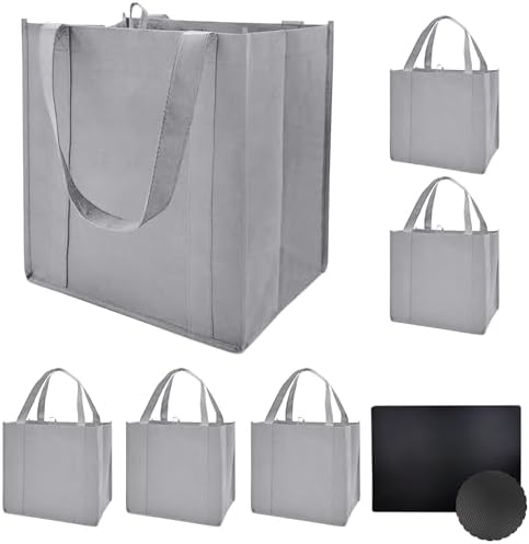 6 pack Reusable Grocery Bags,Thick Bottom-Shopping Bag for Groceries by HORYGReusableGroceryBags