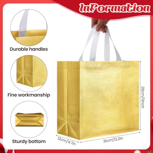 Eccliy 80 Pcs Reusable Gift Bags, Large, Colorful - Image 5