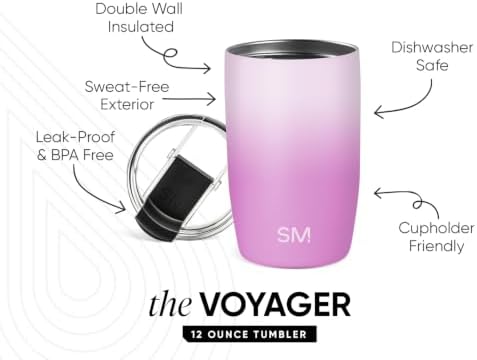 Simple Modern Travel Coffee Mug with Lid | 12oz | Ombré - Image 2