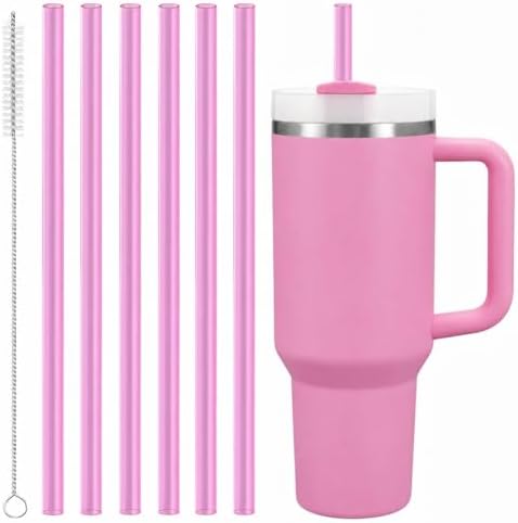 Joshey Replacement Straws for Stanley Quencher 40oz Tumbler, 6 Pack by Joshey