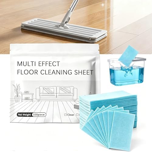 100pcs Multi-Surface floor cleaning tablets, multiple effect the floor clean, Water Soluble Floor Cleaner for Mopping for Hardwood, Laminate Floors, Wall Tiles, Glass by Unknown