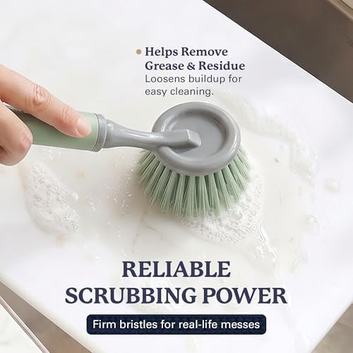 Farberware Dish Brush with Handle, 2 Pack, Firm Bristles - Image 3