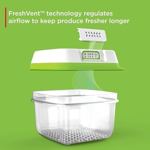 Rubbermaid FreshWorks Produce Saver, Medium and Large Storage Containers, 6 Piece Set - Image 2
