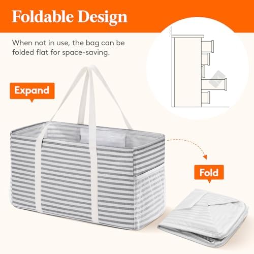 Lifewit Large Tote bag, Reusable Shopping Grocery Bags - Image 6