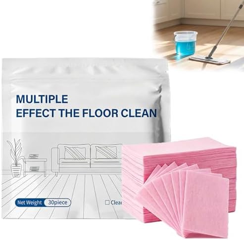 150/300PCS Multi-Surface Floor Cleaner Tablet, Upgraded Floor Cleaning Solution Tablets, Multiple Effect the floors Clean, Concentrated Cleaner for Hardwood, Tile, Laminate & More (pink, 150PCS) by Unknown