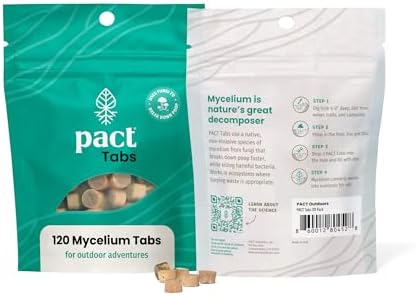 PACT Mycelium Tabs | Bathroom Supplies for Camping, Backpacking | 120 Pack - Image 2