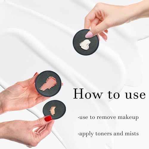 26 Pcs Reusable Cotton Rounds Bamboo Charcoal Makeup Remover Pads - Image 6