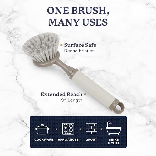 Farberware Dish Brush with Handle, 2 Pack, Firm Bristles - Image 5