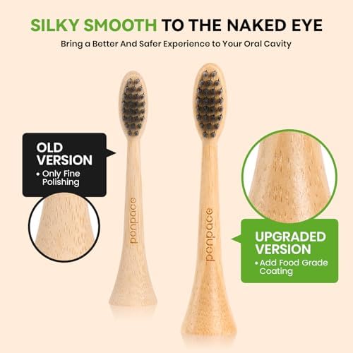 Bamboo Toothbrush Heads Compatible with Philips Sonicare, Soft Charcoal Infused Bristles, Whitening & Deep Cleaning - Image 6