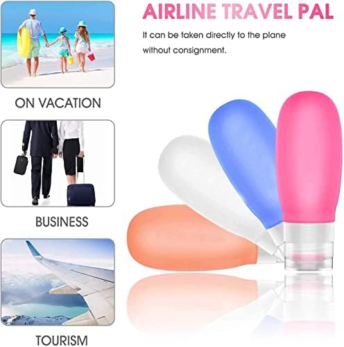 17 Pack Travel Bottles, TSA Carry On Containers, 3oz Leak Proof Travel Accessories Toiletries,Travel Shampoo And Conditioner Bottles, Travel Essentials, Squeezable Silicone Lotion Liquids Tubes - Image 2