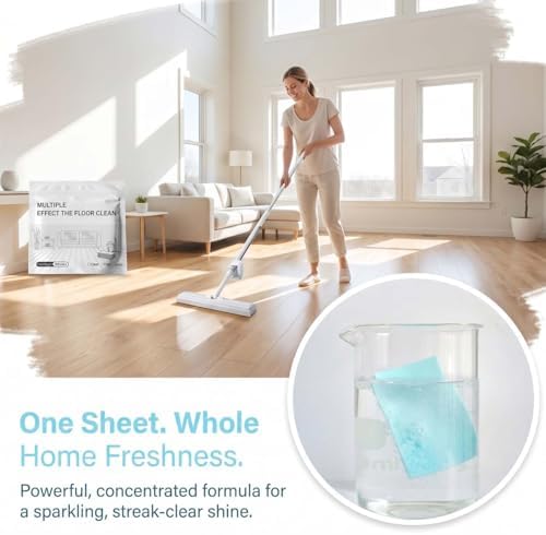 100 Piece Floor Cleaning Tablets Multi-Surface Cleaner, Multi-Surface Floor Cleaning Tablets, Multiple Effect the Floors Clean, Concentrated Cleaner for Hardwood, Tile, Laminate & More (Yellow) - Image 2
