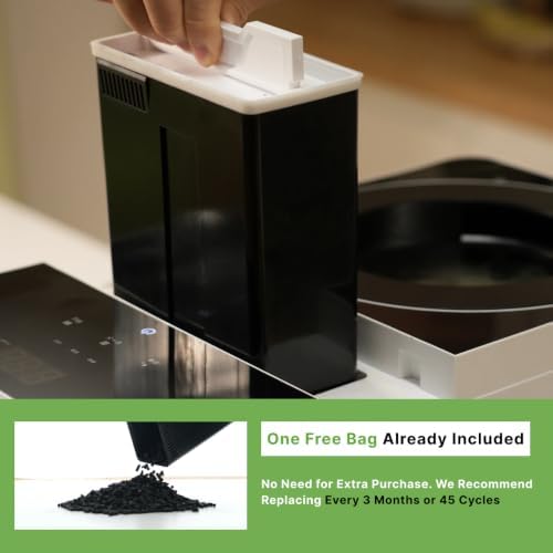 Replacement Activated Carbon Filter for CYF01 Electric Kitchen Composter | 600g Odor-Neutralizing Charcoal Refill | Lasts up to 3 Months | Compatible with Natridy 100oz Indoor Compost Bin - Image 2