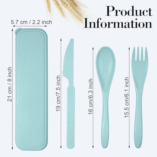 Yahenda 77 Sets Reusable Travel Utensils Set with Case Bulk, Bright Color - Image 2