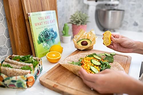 Trifecta Living Co. Versatile Beeswax Wraps,Set of 7-Fresh Food Keeper, Durable & Easily Cleaned, Sustainable Step Towards a Zero-Waste Kitchen, Unique Designs (Honeycomb, Lemon, Tropical Animals) - Image 6