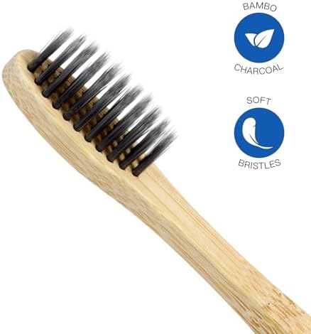 Isshah Biodegradable Bamboo Toothbrush - Compostable Eco-Friendly - 8 Pack - Image 6