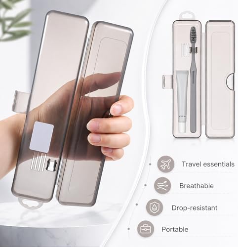 SynHHergyx 2 Pack Travel Toothbrush Holder Tooth Brush Case - Image 5