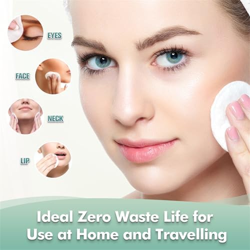 wegreeco 40 Pack Reusable Makeup Remover Pads, Washable Reusable Cotton Rounds Pads for Face, Makeup Remover Cloths for All Skin - (Velour, 3 Color) - Image 3