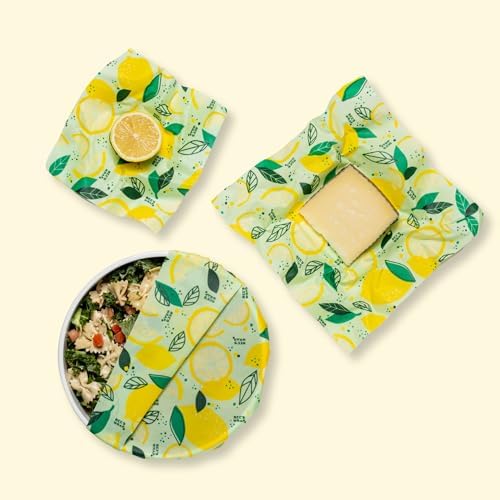 Bee's Wrap Beeswax Food Wraps, 3 Pack Assorted - Fresh Squeeze - Image 5