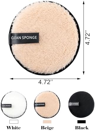 BlingKingdom 6 PCS Reusable Makeup Remover Pads, Facial Cleansing Cloths - Image 3