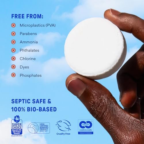 BLUELAND 100% Plastic Free Toilet Bowl Cleaner Tablets Set, Eucalyptus - Image 6