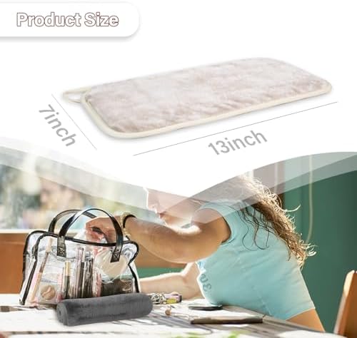 Nugilla Makeup Remover Cloths, 8 Packs Makeup Remover Towels Reusable Face Wash Cloth, Soft Microfiber Face Cloth for Women(Beige) - Image 4