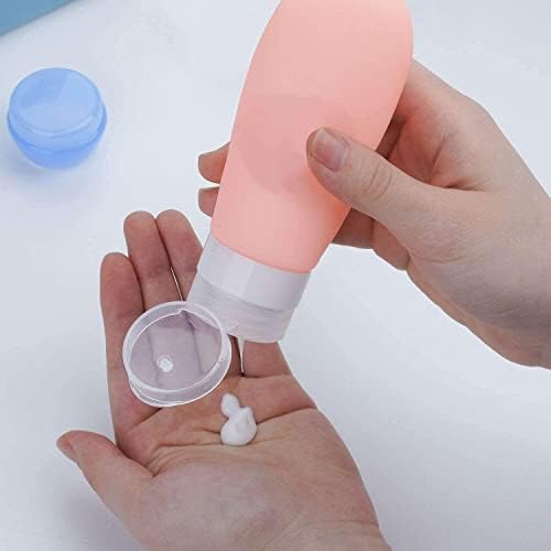 17 Pack Travel Bottles, TSA Carry On Containers, 3oz Leak Proof Travel Accessories Toiletries,Travel Shampoo And Conditioner Bottles, Travel Essentials, Squeezable Silicone Lotion Liquids Tubes - Image 7